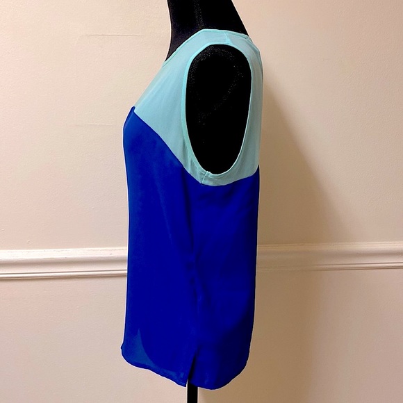 Forever 21 NWOT Blue Colorblock Sleeveless Top - Picture 4 of 11